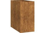Vidaxl Fioriera Rusty 40X80X80 Cm Acciaio Resistente Alle Intemperie