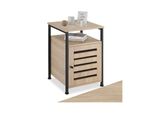 Tectake® Beistellschrank, Industrial Style, 2 Ablagen, Staufach Mit MagnettüR Und Einlegeboden, 40,5 X 40,5 X 60,5 Cm