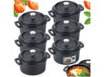 Vilde Pentola Da Portata Pentola In Ghisa Con Coperchio Cast Line Casseruola 10 Cm 250 Ml 6 Pz.