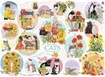 Cobble Hill Puzzle Katzen Cat Thoughts - 1000 Teile Katzenpuzzle Spaß