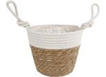 Cestino Senza Marca Blois M Vaso In Vimini Bianco Naturale | 2 Pz