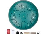 Vevor Tongue Drum 305 Mm, 13 Toni, Tamburo A Pioggia In Do Maggiore, Campana A Pioggia Con 2 Mazze E Borsa Per Il Trasporto, Strumento A Percussione Per Lezioni Di Musica E Yoga, Verde