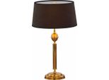Casa Padrino Lampada Da Tavolo Art Nouveau Oro / Marrone / Nero H. 60 Cm