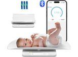 Bilancia Per Bambini Vevor, Bilancia Intelligente Bluetooth Per Bambini, Bilancia Digitale 2 In 1 Per Pesare Con Vassoio Rimovibile, Funzione Di Mantenimento E Tara, 5 Unità