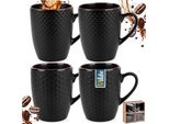 Tazza In Ceramica Vilde Tazza In Ceramica Tazza Da Bere Tazza In Ceramica 400 Ml 4 Pz.