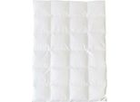 Bettwaren-Shop Daunendecke Zirbe extra leicht, Füllung: 65% Daunen, 25% Zirbe, 10% Federn 155x220 cm