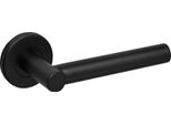 Maniglie Per Porte Lavuzo Grosetto Nero Su Rosone Rotondo - Per Set