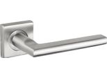 Maniglia Per Porta Lavuzo Teramo In Acciaio Inox Con Rosetta Quadrata - Per Set