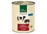 Real Nature Nourriture Humide Chien Adulte BœUf Et Sanglier 6X800 G
