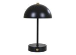Lampada Da Tavolo Holt Led Ricaricabile Nera.