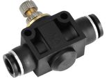 Regolatore Di Flusso D'aria Con Tubo Da 4/6/8 Mm, Tubo A T, Valvola Di Regolazione Con Collegamento Pneumatico (6 Mm)
