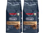 Delonghi Kimbo Kaffee 100 Percent Arabica 2X1Kg Bohnen Mild Espresso
