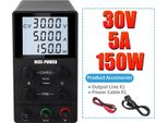 Alimentatore Dc, Uscita 30V/60V/120V, Corrente 3A/5A/10A, Nero SPS305D
