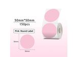 Etichette Termiche In Carta, Etichette Rotonde Con Codice A Barre Per Prezzi, Impermeabili, Resistenti Allo Strappo, Compatibili Con Phomemo M221/M110/M120/M200, 50X50 Mm, 150 Fogli/Rotolo