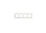 Classia Legrand Quad Frame - Bianco E Oro