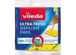 Vileda 102744, Panni Mop, Verde, Giallo, Microfibra, Tessuto Non Tessuto (Tnt), 2 Pezzi, 500 Mm, 600 Mm
