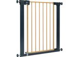 Cancelletto Di Protezione Per Porte Safety 1St, Cancelletto In Metallo Easy Close, Senza Foratura, 73-80 Cm (Estensibile Fino A 108 Cm), Apertura Con 1 Mano, Doppia Chiusura Di Sicurezza, Legno