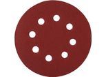 Dischi Abrasivi Da 125 Mm, Dischi Abrasivi Rossi Con 8 Fori, Carta Abrasiva (Grana 320)