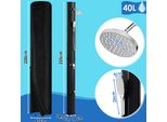Jopassy Doccia Solare Doccia Da Piscina Doccia Da Giardino 40 L Con Cappuccio Protettivo E Doccetta Doccia Da Campeggio Fino A 60 °C Doccia A Pioggia Doccia Da Esterno Piscina Da Campeggio