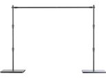 Supporto Per Sfondo Fotografico, Regolabile In Altezza E Larghezza, Montaggio Rapido, Completamente Nero 2,4X3M