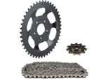 Set Di Catene 3 Pezzi Nero 11/45 Denti Per ZüNdapp Zd 20 Tipo 446-400 (Da Fg N. 9030749-9199883)
