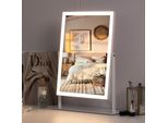 Vanitii Specchio Led Per Il Trucco 30Cm X 41Cm Con Illuminazione Ruotabile A 360° Dimmerabile Per Il Trucco Specchio Cosmetico Con Luce 3 Colori Di Luce Bianco