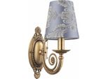 Casa Padrino Lampada Da Parete Barocca Ottone Con Patina / Viola / Grigio H. 36,5 Cm