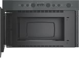 Microonde Whirlpool, Da Incasso, 750/700 W, Volume 22 L, Grill, Vetro Bianco + Acciaio Inox