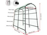 Traliccio Da Giardino, Struttura A U, Carico Massimo 150 Kg, Altezza 222 Cm