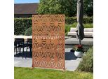 Parete Divisoria "Kilsturd"" In Acciaio Corten 180 X 120 Cm In Acciaio Inox"