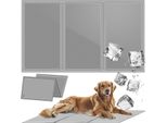 Purlov Tappetino Di Raffreddamento Per Cani Grande 110X70 - Tappetino In Gel Auto-Raffreddante Per Animali Domestici - Tappetino Di Raffreddamento Per Cani Per L'estate E L'auto - Confortevole Tappetino Di Raffreddamento Per Animali Grandi E Piccoli - Grigio 25537