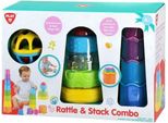 Combinazione Di Sonagli E Impilatori Playgo, Palla Con Sonaglio, Torre Di Impilamento E Tazza Di Impilamento