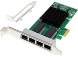 Inline Quad Gigabit Netzwerkkarte 4X RJ45 1 Gb/S Pcie X1 (51127D)