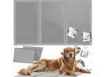 Purlov Tappetino Rinfrescante Per Cani Di Grandi Dimensioni 90X50 - Tappetino Auto-Raffreddante In Gel Per Animali Domestici - Tappetino Rinfrescante Per Cani In Estate E In Auto - Confortevole Tappetino Rinfrescante Per Animali Grandi E Piccoli - Grigio 25531
