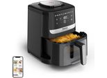 Tefal Easy Fry Silence EY5568E0 Fryer Single 5 L Stand-Alone Hot Air Fryer Black, Stainless Steel