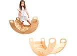 Altalena Montessoriana In Legno Per Bambini, Giocattolo Versatile