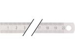 Regolo In Acciaio Lunghezza 300 Mm Graduazione Flessibile In Acciaio Inox B = Mm/1/2 Mm