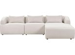 BELIANI Ecksofa Hellbeige Stoffbezug L-förmig 3-Sitzer Sofa mit Chaiselongue Links Wohnzimmermöbel Modern Wohnzimmer Ausstattung Wohnecke Sitzecke