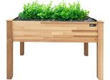 Axi Fioriera Rialzata, Marrone | Fioriera Legno Di Hemlock 100% - Dimensioni Pratiche Per Giardino/Balcone/Terrazza - 122 X 61 X 78 Cm