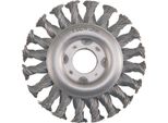 Spazzola Tonda Ø 115 Mm Spessore Del Filo 0,5 Mm Acciaio 12 Mm 12500 Min-¹
