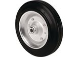 Ruota Di Scorta Ø 125 Mm Portata 100 Kg Gomma Piena Nera Assale Ø 15 Mm Lunghezza Mozzo 50 Mm