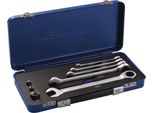 Set Di Chiavi Ad Anello A Cricchetto 8 Pezzi Misure 8-19 Mm Diritto