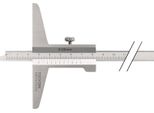 Calibro Di Profondità Din 862 200 Mm Guida Di Misura Diritta 10 X 4,5 Mm