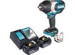 Avvitatore A Impulsi A Batteria Makita Dtw 1004 Rg 18 V 1050 Nm 1/2" Brushless + 2X Batteria Ricaricabile 6,0 Ah + Caricabatterie"