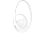 Diva - Lampada Da Parete Bianca 20W Luce Calda 3000K IP20 - Applique Led Da Muro Design Moderno - Led Integrato 37X29