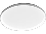 Krizia - Plafoniera Led 60W Dimmerabile - 5500Lm, Luce Naturale 4000K, Diffusore Opale, Alluminio Bianco Satinato, D.60 Cm, IP20