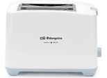 Orbegozo To 3020, 2 Fette, Grigio, Bianco, Girevole, 750 W, 220 - 240 V, 50/60 Hz