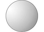 Specchio Da Parete Rotondo 80X80 Cm – Nero – Cornice In Metallo – Per Bagno, Camera Da Letto E Ingresso – Specchio Decorativo