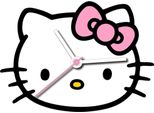 Orologio Da Parete Hello Kitty Mdf Rosa Rosa Taglia Unica