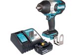 Avvitatore A Impulsi A Batteria Makita Dtw 1004 RT1 18 V 1050 Nm 1/2" Brushless + 1X Batteria Ricaricabile 5,0 Ah + Caricabatterie"